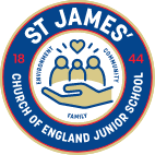 St James' Church of England Junior School logo