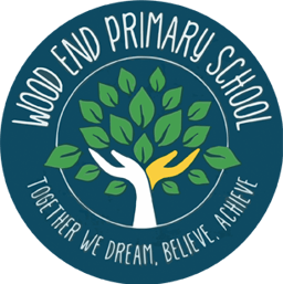 Wood End Primary School logo