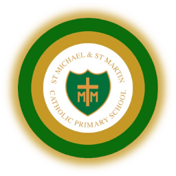 St Michael and St Martin Catholic Primary School logo