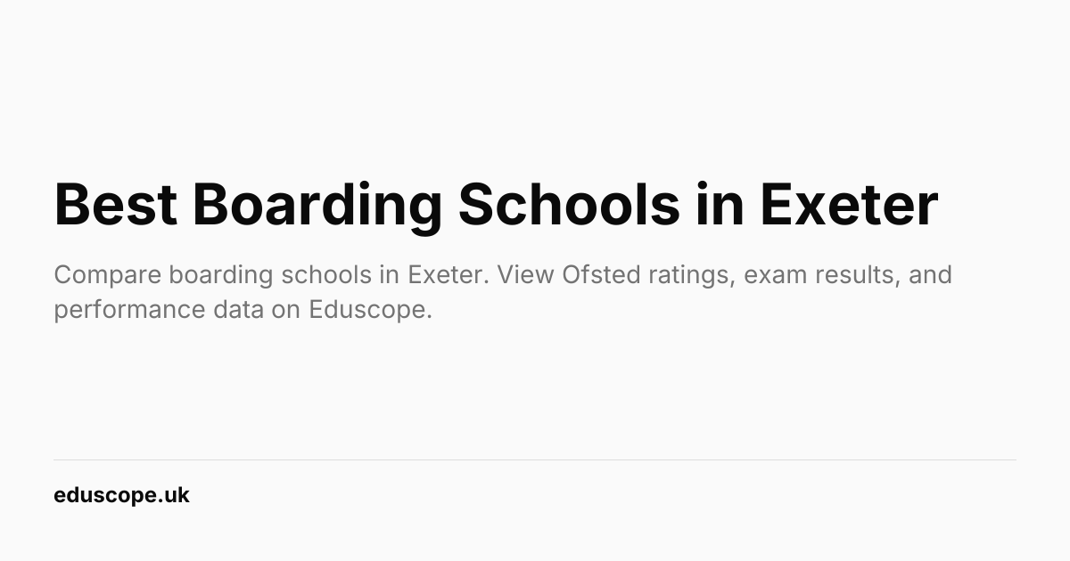 Best Boarding Schools in Exeter (2026) | Eduscope