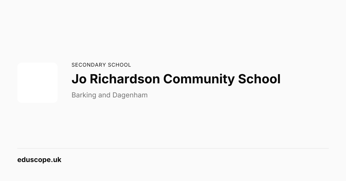 jo-richardson-community-school-dagenham-ofsted-outstanding